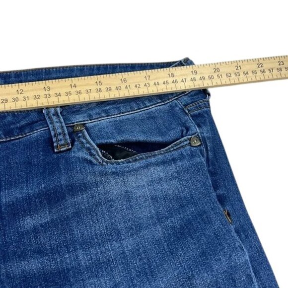 Kut from the Kloth Boyfriend Distressed Jeans Mid Rise Stretch Women’s Size 14 - Picture 6 of 11